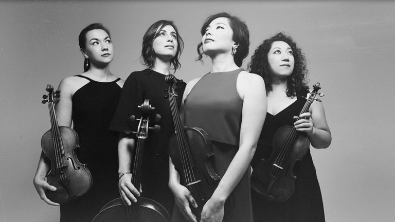 The Aizuri Quartet, from left, Ariana Kim, Karen Ouzounian, Ayane Kozasa and Miho Saegusa.